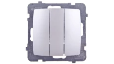 KARO Łącznik potrójny srebrny perłowy ŁP-13S/m/43