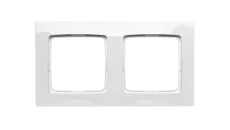 KARO Ramka podwójna biała R-2S/00