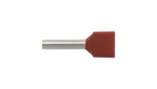 Końcówka tulejkowa izolowana HI 2X1,5/12 czerwona E08KH-02020105301 /100szt./