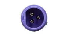 Wtyczka przenośna 16A 3P 24V fioletowa IP44 TWIST 063v