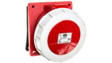 Gniazdo tablicowe 32A 5P 400V czerwone IP67 4252-6v