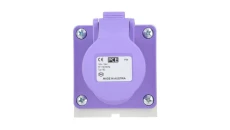 Gniazdo stałe 16A 3P 20-25V fioletowe IP44 163v