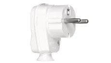 Wtyczka kątowa 10/16A 2P+Z IP20 Uni-Schuko biała 9002214