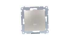 Simon 54 Łącznik jednobiegunowy, szybkozłącza, złoty mat DW1ZL.01/44