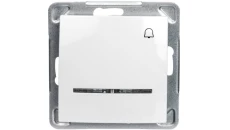 IMPRESJA Przycisk /dzwonek/ z podświetleniem biały ŁP-6YS/m/00