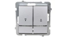 SONATA Łącznik żaluzjowy z podświetleniem srebro mat ŁP-7RS/m/38