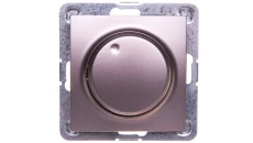 IMPRESJA Ściemniacz przyciskowo-obrotowy /żarowy i halogenowy/ tytan ŁP-8Y/m/23