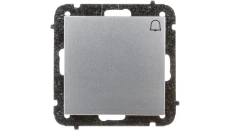 Sentia Przycisk zwierny “dzwonek“ 10A srebrny połysk 1414-56