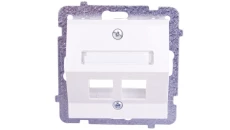 AS Obudowa gniazda komputerowego podwójnego skośna ecru GPK-2GS/p/27