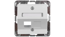 IMPRESJA Obudowa gniazda komputerowego pojedynczego skośna biała GPK-1YS/p/00