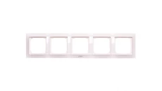 IMPRESJA Ramka pięciokrotna do łączników IP44 ecrue RH-5Y/27