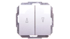 Sentia Łącznik żaluzjowy 2-biegunowy 10A srebrny połysk 1416-56