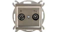 SONATA Gniazdo antenowe RTV końcowe 2,5-3dB stal inox GPA-RMK/m/37