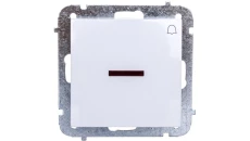 Sentia Przycisk zwierny “dzwonek” 10A z podświetleniem biały 1427-10