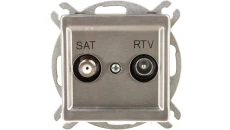 SONATA Gniazdo antenowe RTV-SAT końcowe stal inox GPA-RMS/m/37