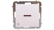 Sentia Łącznik krzyżowy 10A z podświetleniem Biały IP20 1428-10