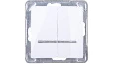 IMPRESJA Łącznik świecznikowy z podświetleniem biały ŁP-2YS/m/00