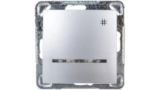 IMPRESJA Łącznik krzyżowy z podświetleniem srebrny ŁP-4YS/m/18