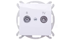 Sentia Gniazdo antenowe RD/TV końcowe białe 1452-10