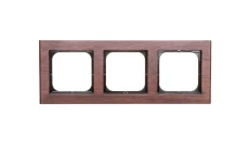 SONATA Ramka potrójna drewno orzech R-3RW/34