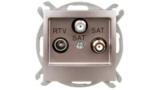 IMPRESJA Gniazdo antenowe RTV-SAT-SAT tytan GPA-Y2S/m/23