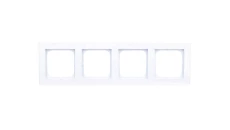 SONATA Ramka poczwórna biała R-4R/00