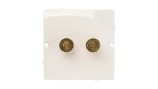 Simon Basic Gniazdo głośnikowe pojedyncze białe BMGL2.02/11