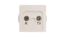 Simon Basic Gniazdo antenowe RD/TV przelotowe białe BMZAP10/1.01/11