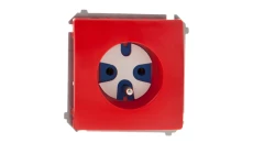 Simon Basic Gniazdo pojedyncze DATA z/u 16A IP20 z kluczem uprawniającym czerwone BMGD1.01/22