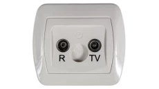 Simon Akord Gniazdo antenowe RD/TV końcowe beżowe AAK/12