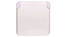 PLEXO55 Gniazdo pojedyncze z/u 16A z przesłonami białe/ecru 069622