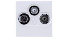 MOSAIC Gniazdo antenowe RTV/SAT gwiazda białe 078786