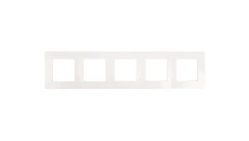 NILOE Ramka pięciokrotna kremowy tworzywo Poziomy i pionowy pięciokrotna 665015