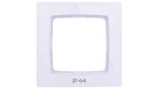 KARO Ramka pojedyncza do łączników IP44 biała RH-1S/00