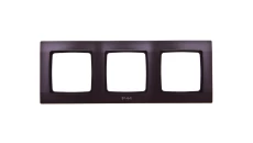 KARO Ramka potrójna do łączników IP44 czekoladowy metalik RH-3S/40