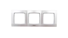 KARO Ramka potrójna do łączników IP44 srebrny perłowy RH-3S/43