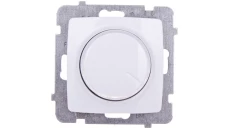 KARO Ściemniacz przyciskowo-obrotowy /żarowy i halogenowy/ biały ŁP-8S/m/00