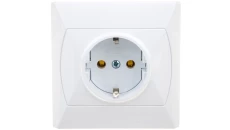 AKCENT Gniazdo pojedyncze z/u Schuko białe GP-1AS/00