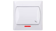 AKCENT Łącznik schodowy z podświetleniem biały ŁP-3AS/00