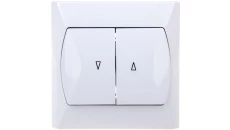 AKCENT Łącznik żaluzjowy biały ŁP-7A/00