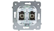 KARO Gniazdo antenowe podwójne typu F ecru perłowy GPA-2SF/m/42