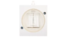 LAMBDA Łącznik hermetyczny świecznikowy IP44 biały ŁNH-2L/00