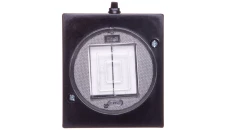 LAMBDA Łącznik hermetyczny świecznikowy IP44 czarny ŁNH-2LC/25