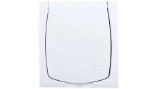 MADERA Gniazdo hermetyczne pojedyncze z/u IP44 klapka biała GNH-1NZ/00/w