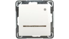 IMPRESJA Łącznik krzyżowy z podświetleniem ecru ŁP-4YS/m/27