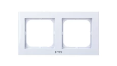 SONATA Ramka podwójna do łączników IP44 biała RH-2R/00