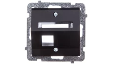 SONATA Obudowa gniazda komputerowego pojedynczego skośna czarny metalik GPK-1RS/p/33