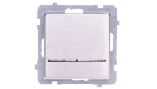 SONATA Łącznik pojedynczy z podświetleniem stal inox ŁP-1RMS/m/37