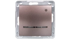 IMPRESJA Łącznik krzyżowy z podświetleniem tytan ŁP-4YS/m/23