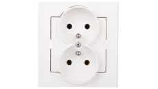 SONATA Gniazdo podwójne z/u ecru GP-2RZ/27